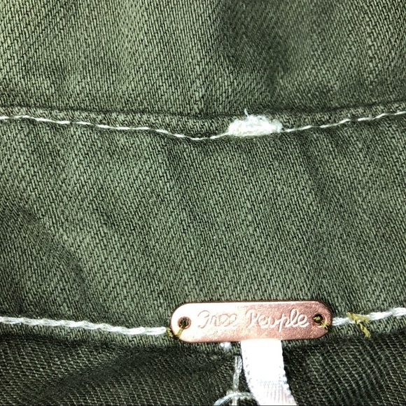 Free People Splendor in the Grass Mini Skirt with Belt & Pockets Size 6 - Picture 8 of 11